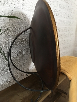 Beautiful Azeatic pottery bowl on stand, very special